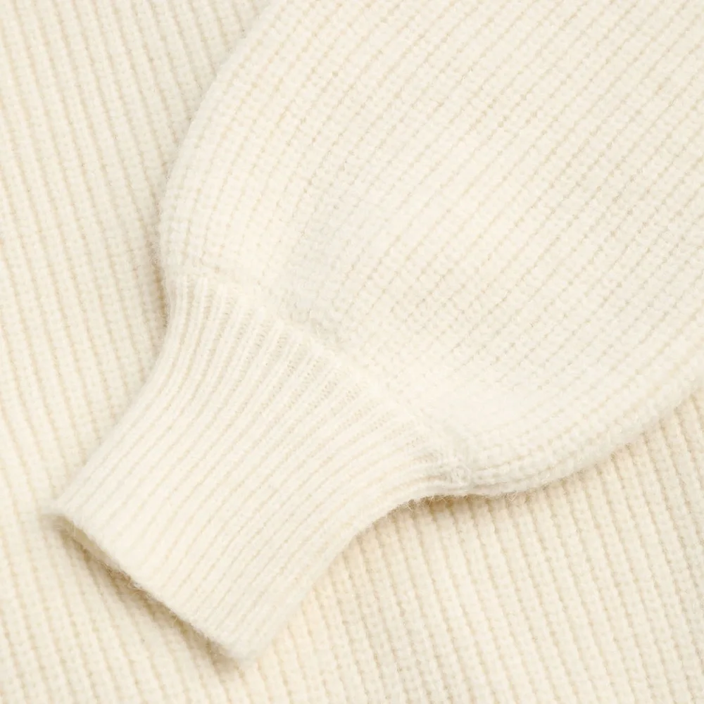 NWT Cider Solid Polo Button Up Rib Sweater, M - Picture 6 of 6